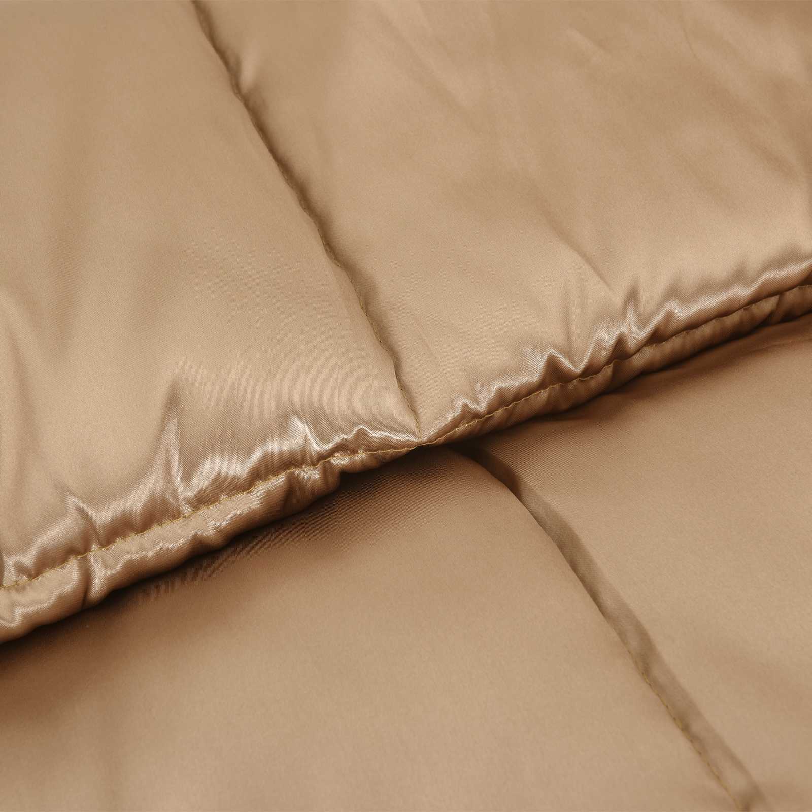 vidaXL Letni Kołdra złoty 155 x 220 cm Satyna i Mikrofibra