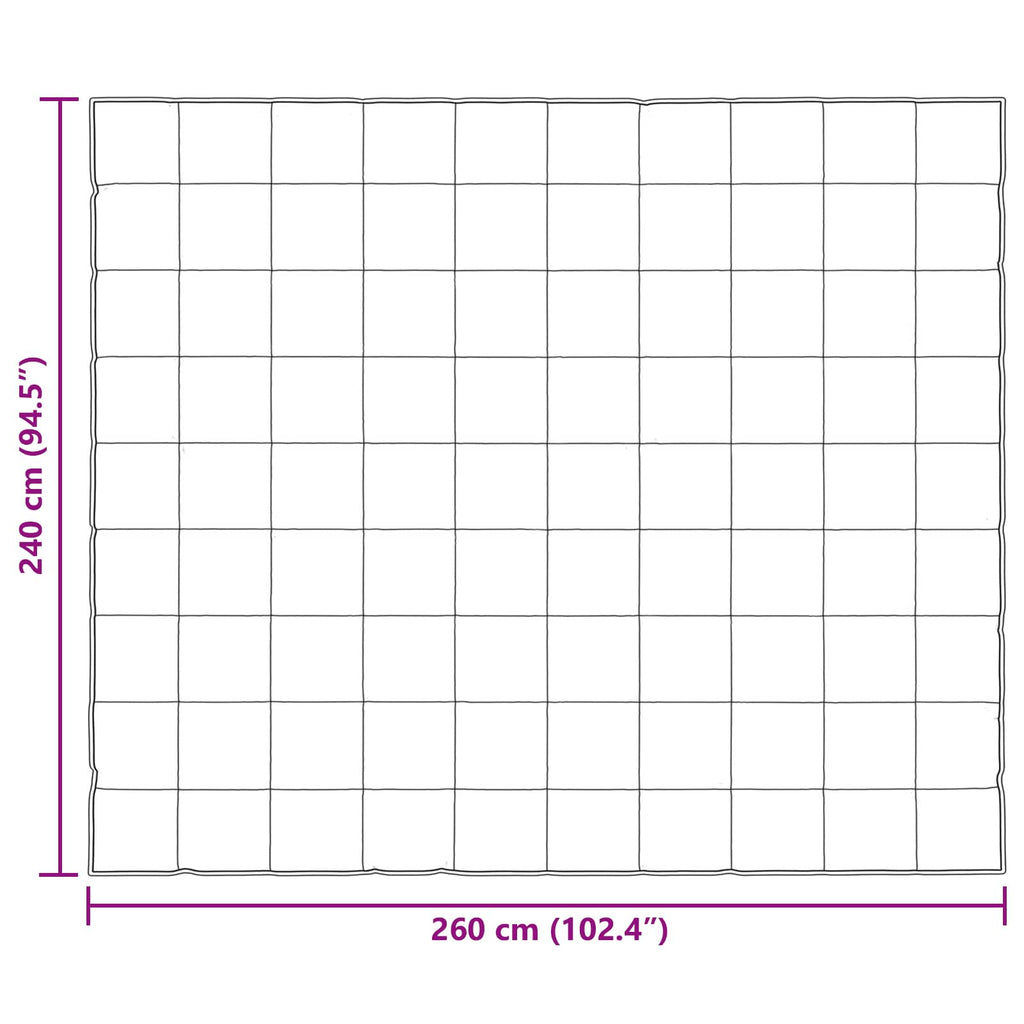 vidaXL Letni Kołdra Czarny 240 x 260 cm Satyna i Mikrofibra