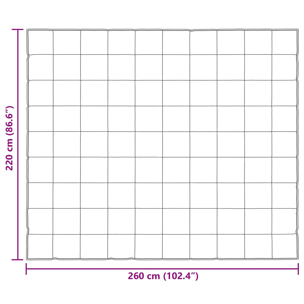 vidaXL Letni Kołdra Srebrny 220 x 260 cm Satyna i Mikrofibra