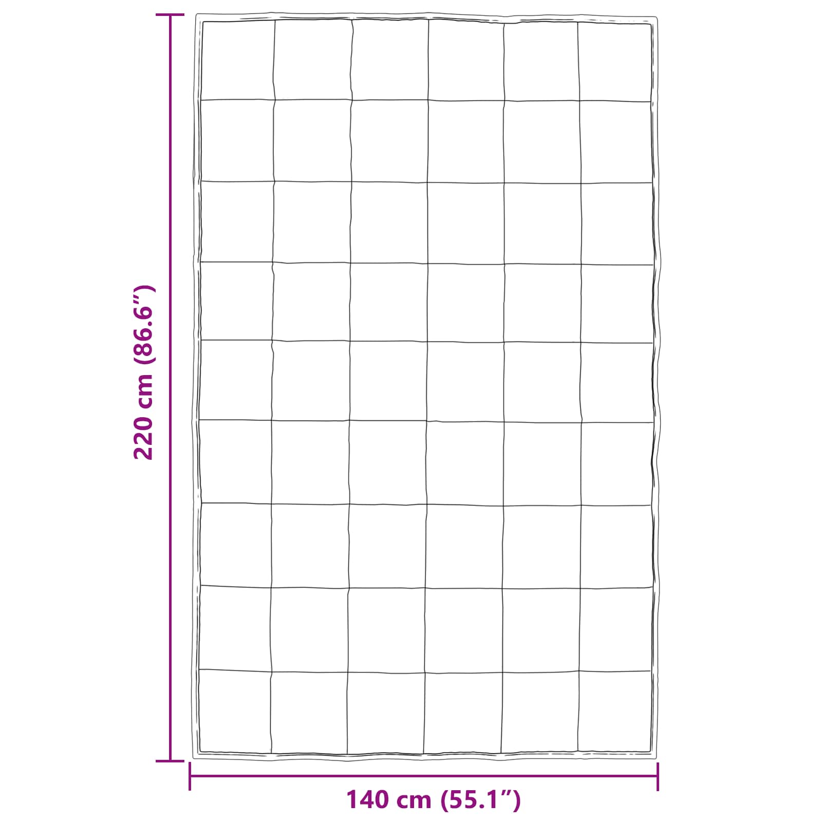 vidaXL Kołdra na cały rok złoty 140 x 220 cm Satyna i Mikrofibra