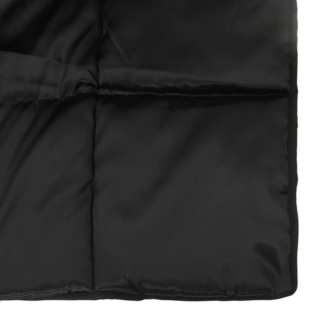 vidaXL Kołdra na cały rok Czarny 155 x 220 cm Satyna i Mikrofibra