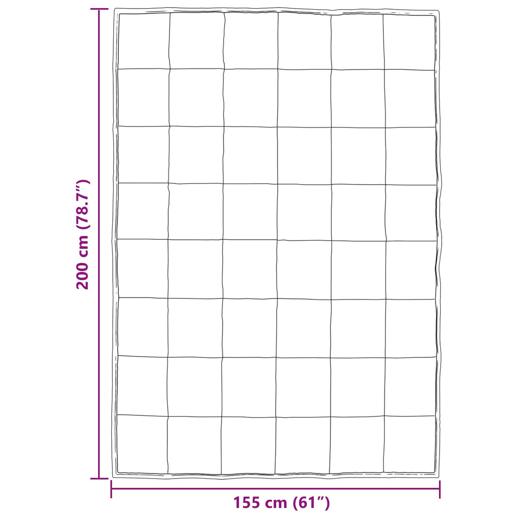 vidaXL Kołdra na cały rok 155 x 200 cm 300 gsm Srebrny