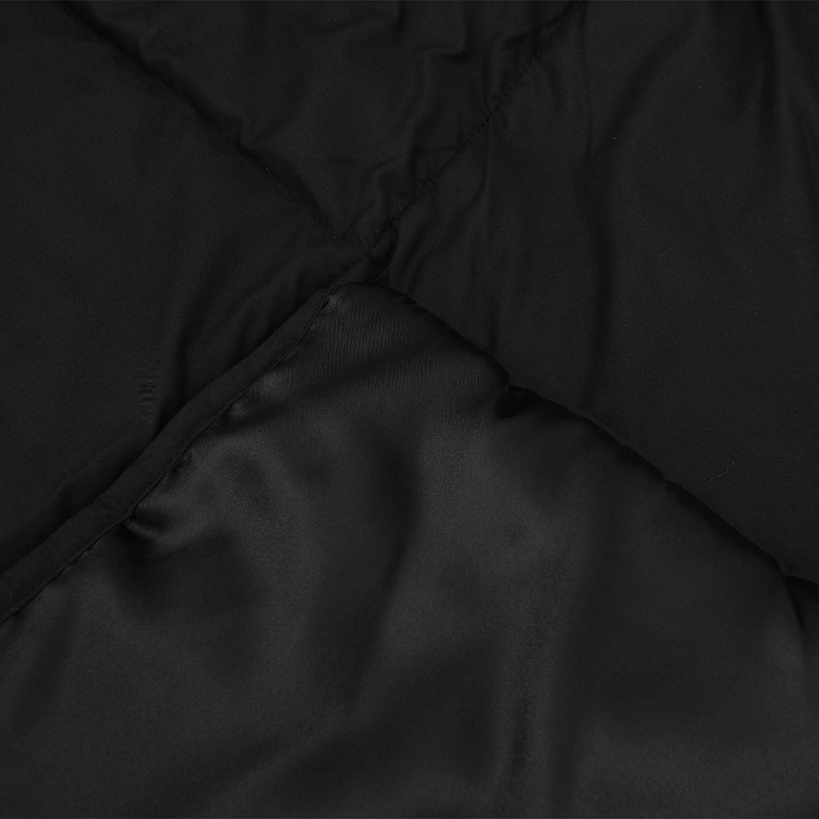 vidaXL Zimowa Kołdra Czarny 200 x 240 cm Satyna i Mikrofibra