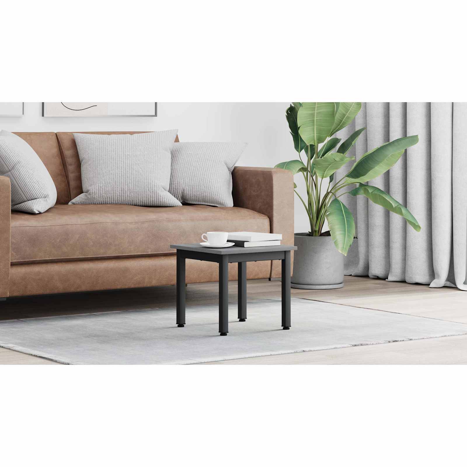 vidaXL Stolik kawowy Szary Sonoma 40 x 40 x 36 cm Drewno inżynieryjne