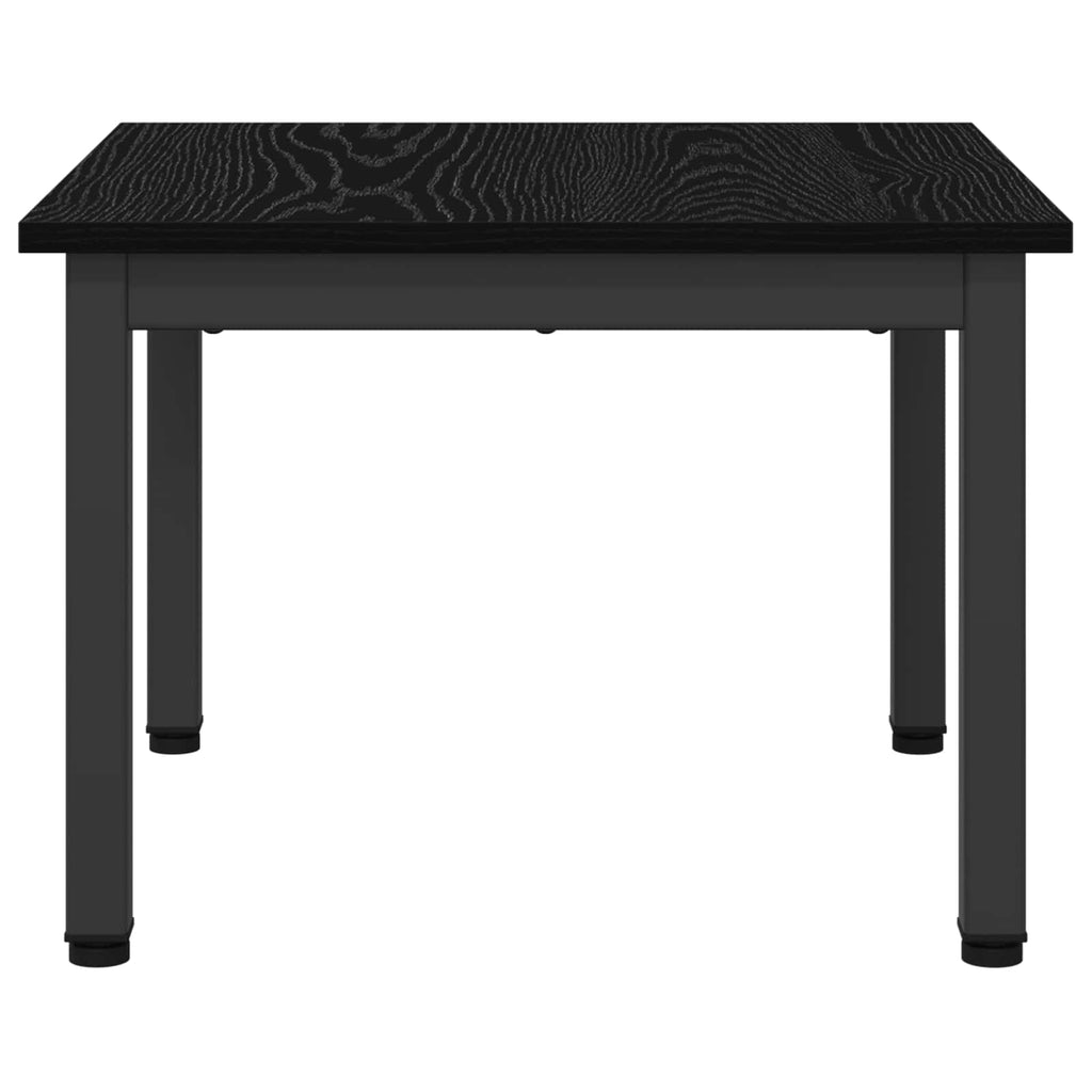vidaXL Stolik kawowy Czarny Dąb 50 x 50 x 36 cm