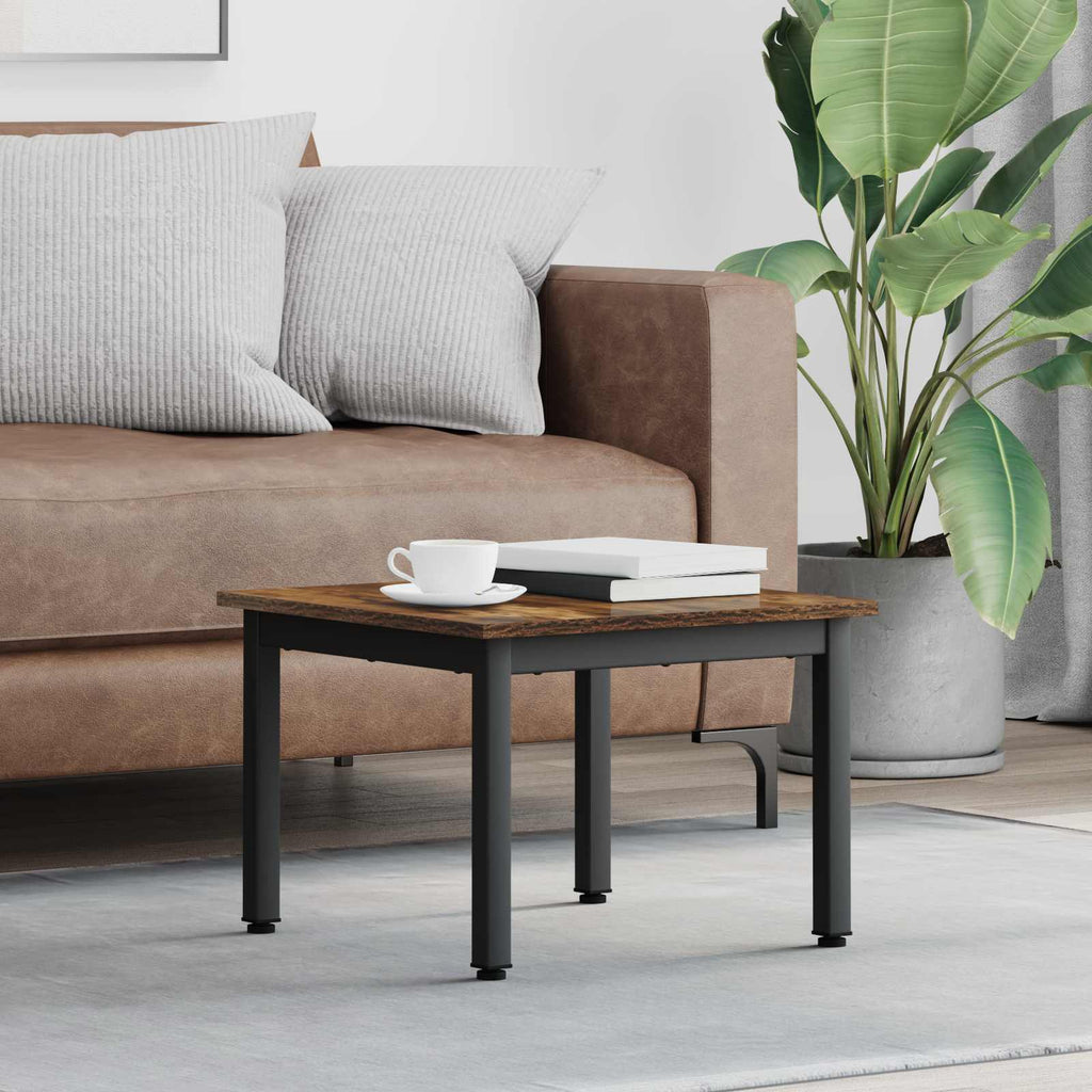 vidaXL Stolik kawowy Dąb dymny 50 x 50 x 36 cm Materiał drewnopochodny