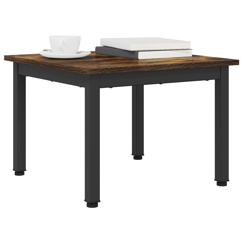 vidaXL Stolik kawowy Dąb dymny 50 x 50 x 36 cm Materiał drewnopochodny
