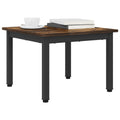 vidaXL Stolik kawowy Dąb dymny 50 x 50 x 36 cm Drewno inżynieryjne