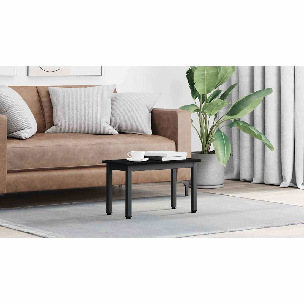 vidaXL Stolik kawowy Czarny Dąb 60 x 30 x 36 cm Drewno inżynieryjne