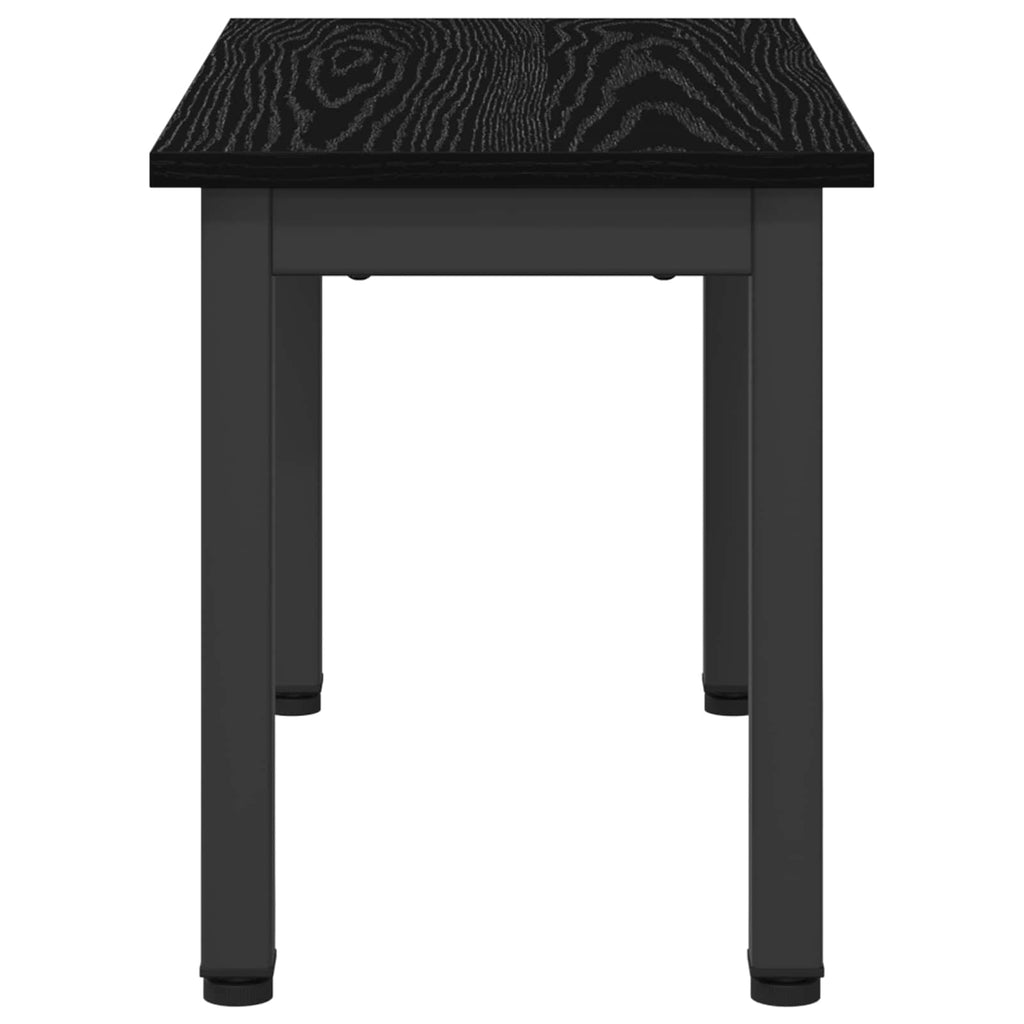 vidaXL Stolik kawowy Czarny Dąb 60 x 30 x 36 cm