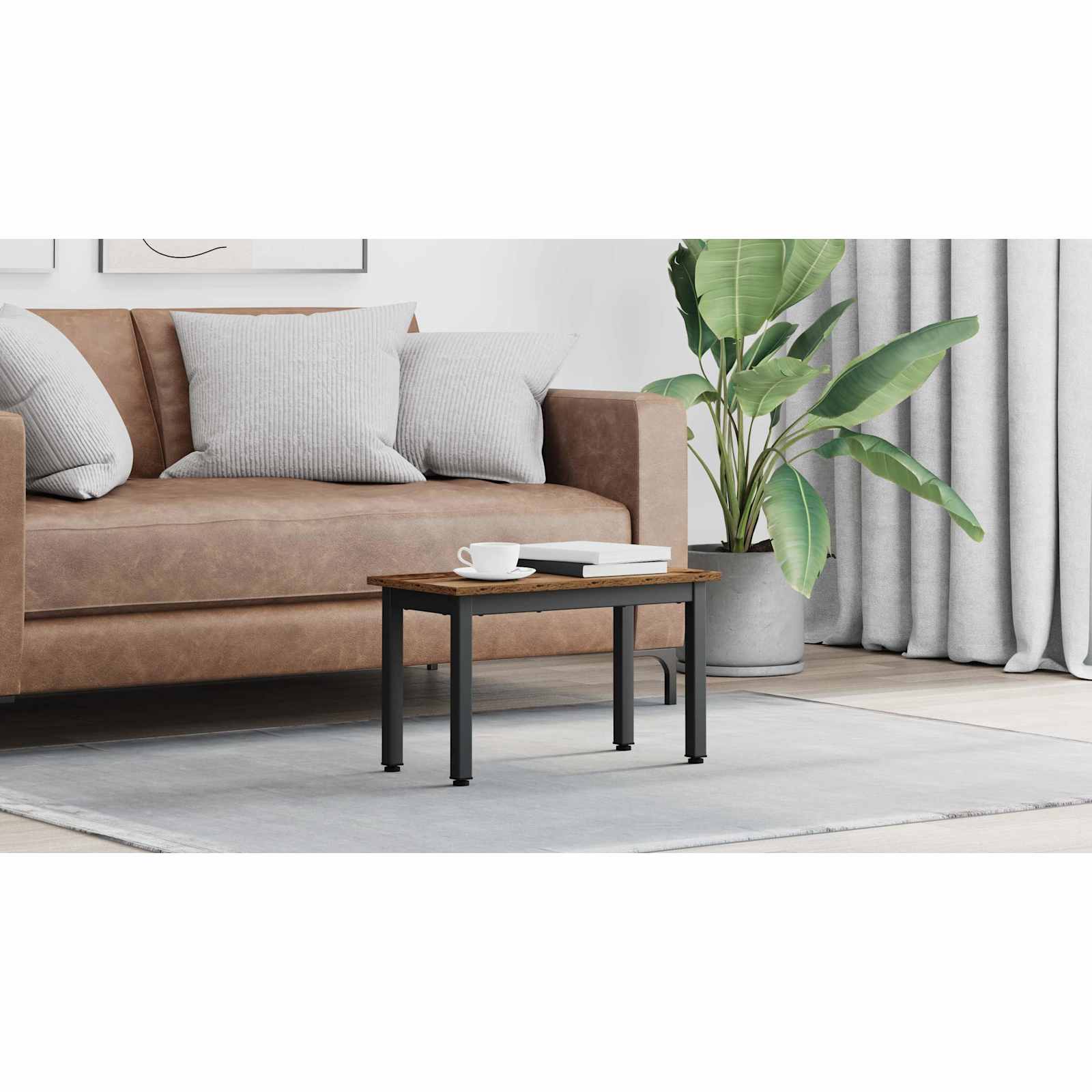 vidaXL Stolik kawowy Stare drewno 60 x 30 x 36 cm Drewno inżynieryjne