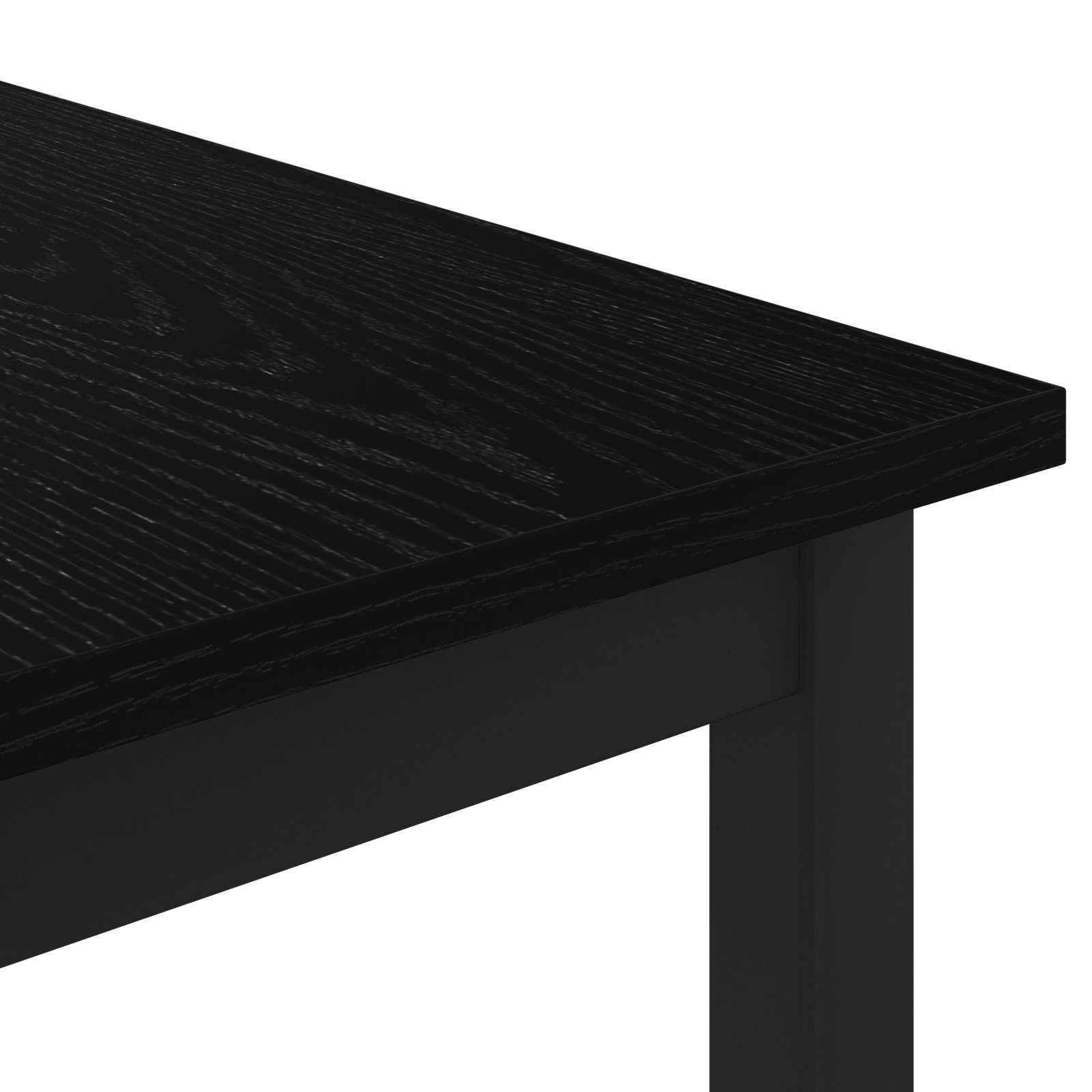 vidaXL Stolik kawowy Czarny Dąb 60 x 60 x 36 cm