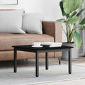 vidaXL Stolik kawowy Czarny Dąb 60 x 60 x 36 cm