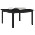 vidaXL Stolik kawowy Czarny Dąb 60 x 60 x 36 cm Drewno inżynieryjne