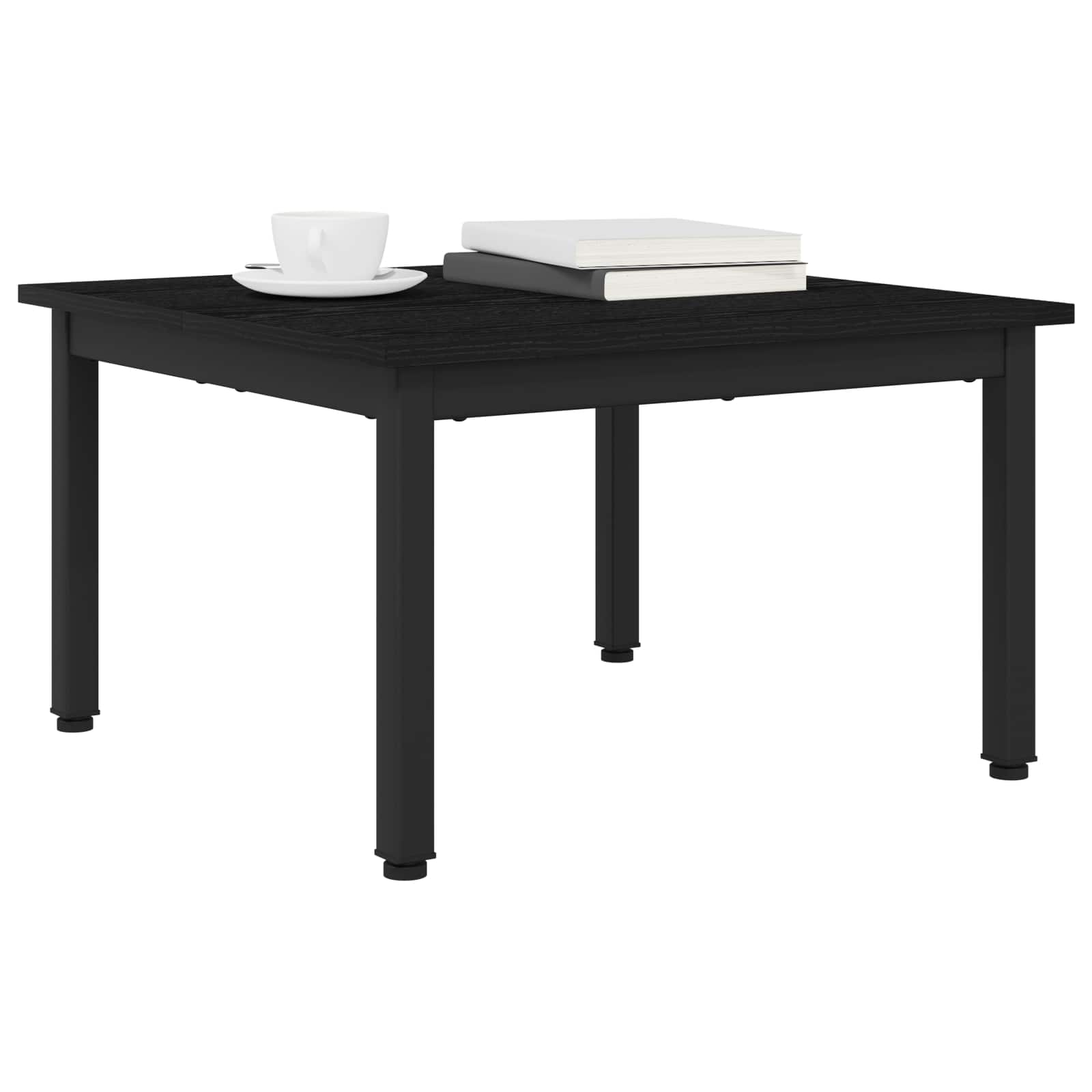 vidaXL Stolik kawowy Czarny Dąb 60 x 60 x 36 cm