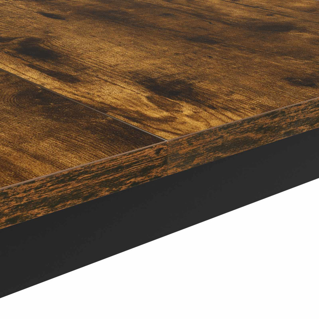 vidaXL Stolik kawowy Dąb dymny 60 x 60 x 36 cm Materiał drewnopochodny