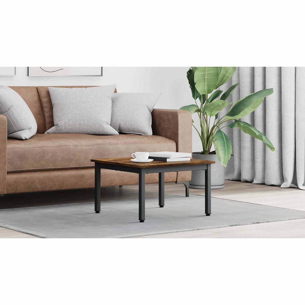 vidaXL Stolik kawowy Dąb dymny 60 x 60 x 36 cm Drewno inżynieryjne