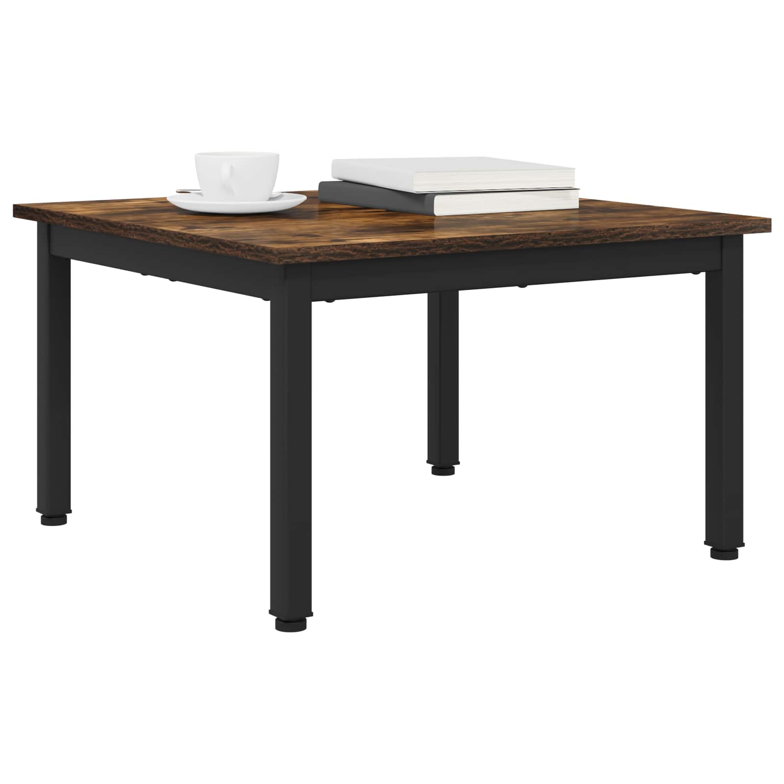 vidaXL Stolik kawowy Dąb dymny 60 x 60 x 36 cm Drewno inżynieryjne