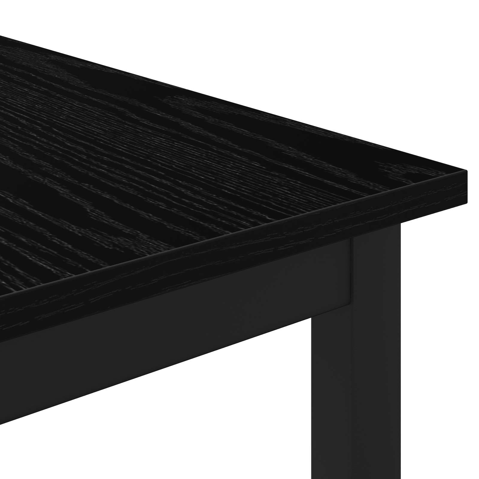 vidaXL Stolik kawowy Czarny Dąb 60 x 50 x 36 cm