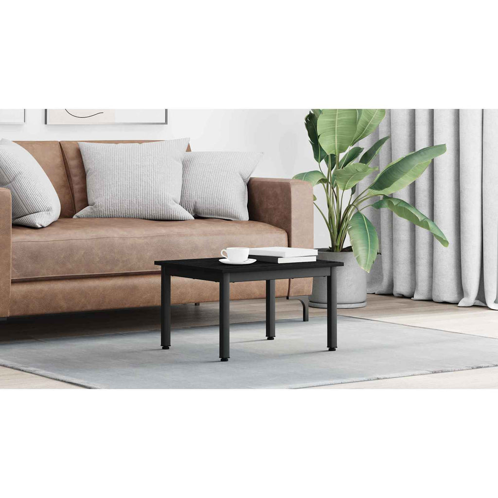 vidaXL Stolik kawowy Czarny Dąb 60 x 50 x 36 cm Drewno inżynieryjne