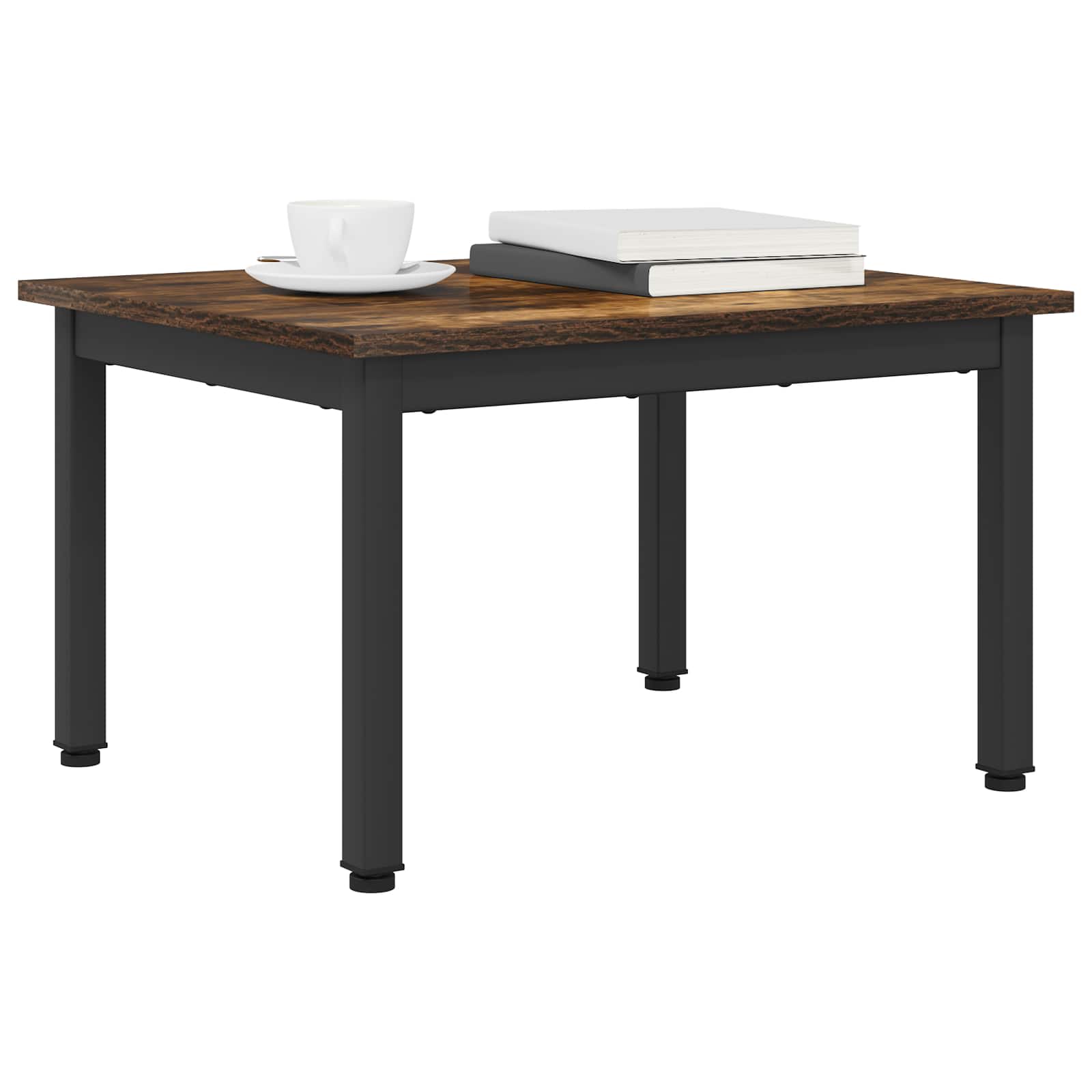 vidaXL Stolik kawowy Dąb dymny 60 x 50 x 36 cm Materiał drewnopochodny