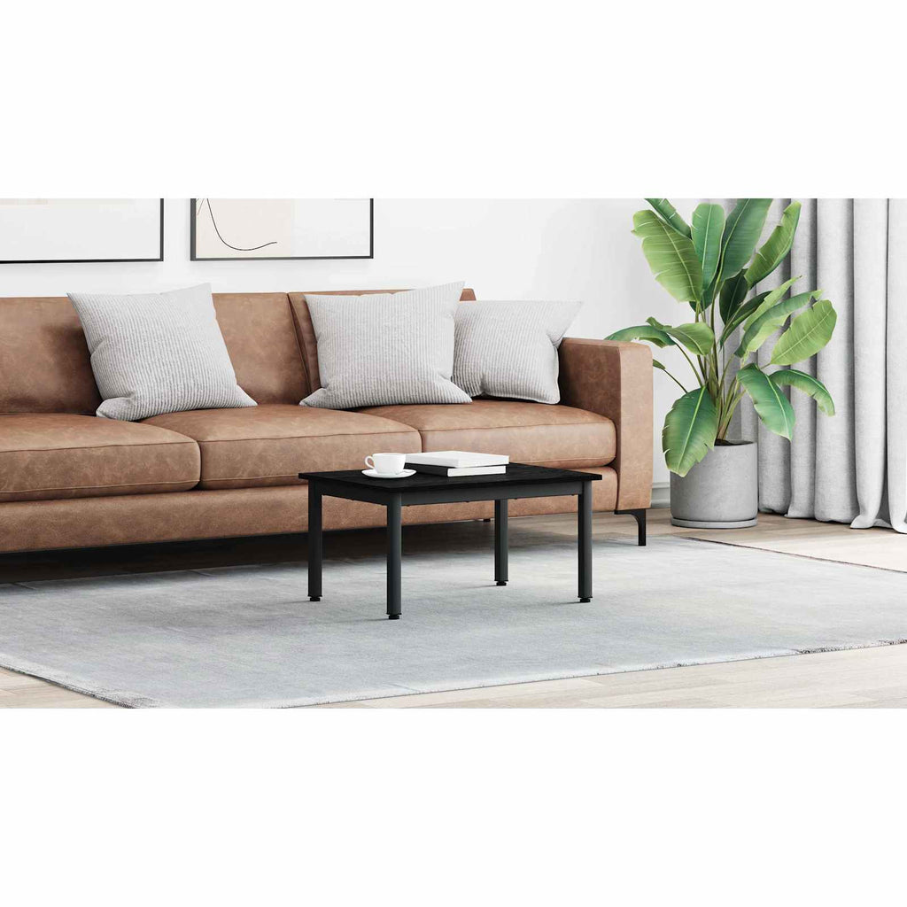 vidaXL Stolik kawowy Czarny Dąb 70 x 50 x 36 cm Drewno inżynieryjne