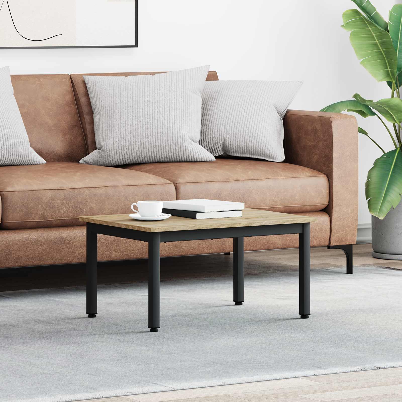 vidaXL Stolik kawowy Sonoma 70 x 50 x 36 cm Materiał drewnopochodny