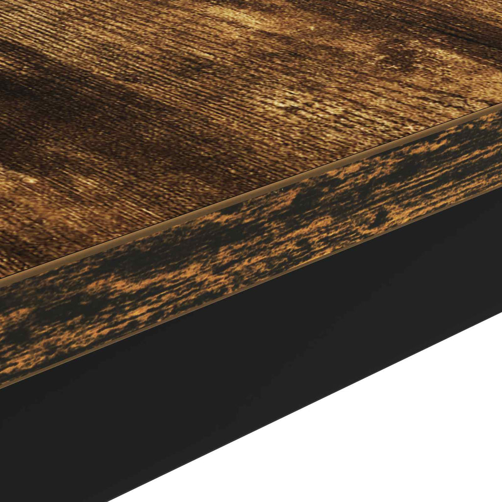vidaXL Stolik kawowy Dąb dymny 70 x 50 x 36 cm Materiał drewnopochodny