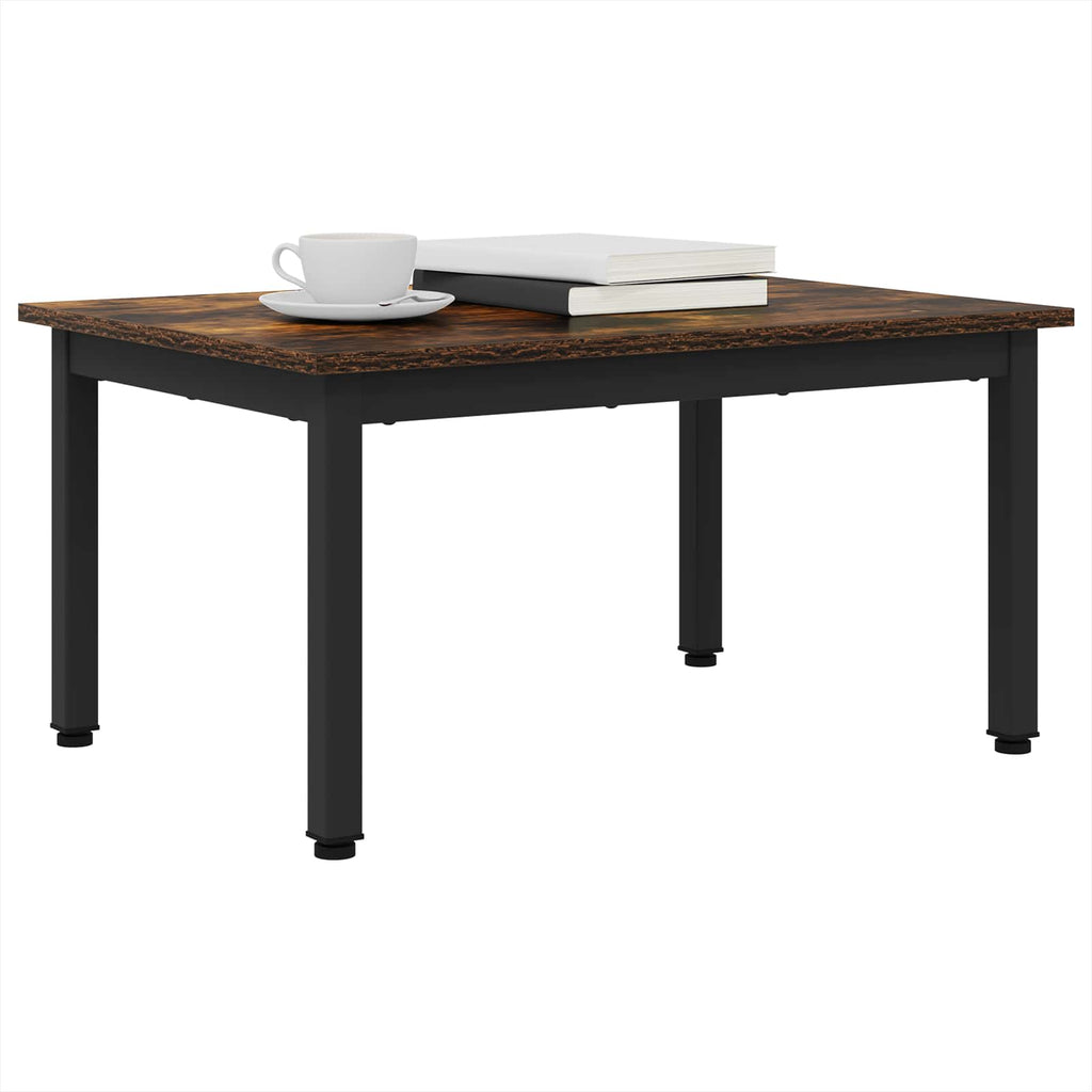 vidaXL Stolik kawowy Dąb dymny 70 x 50 x 36 cm Materiał drewnopochodny