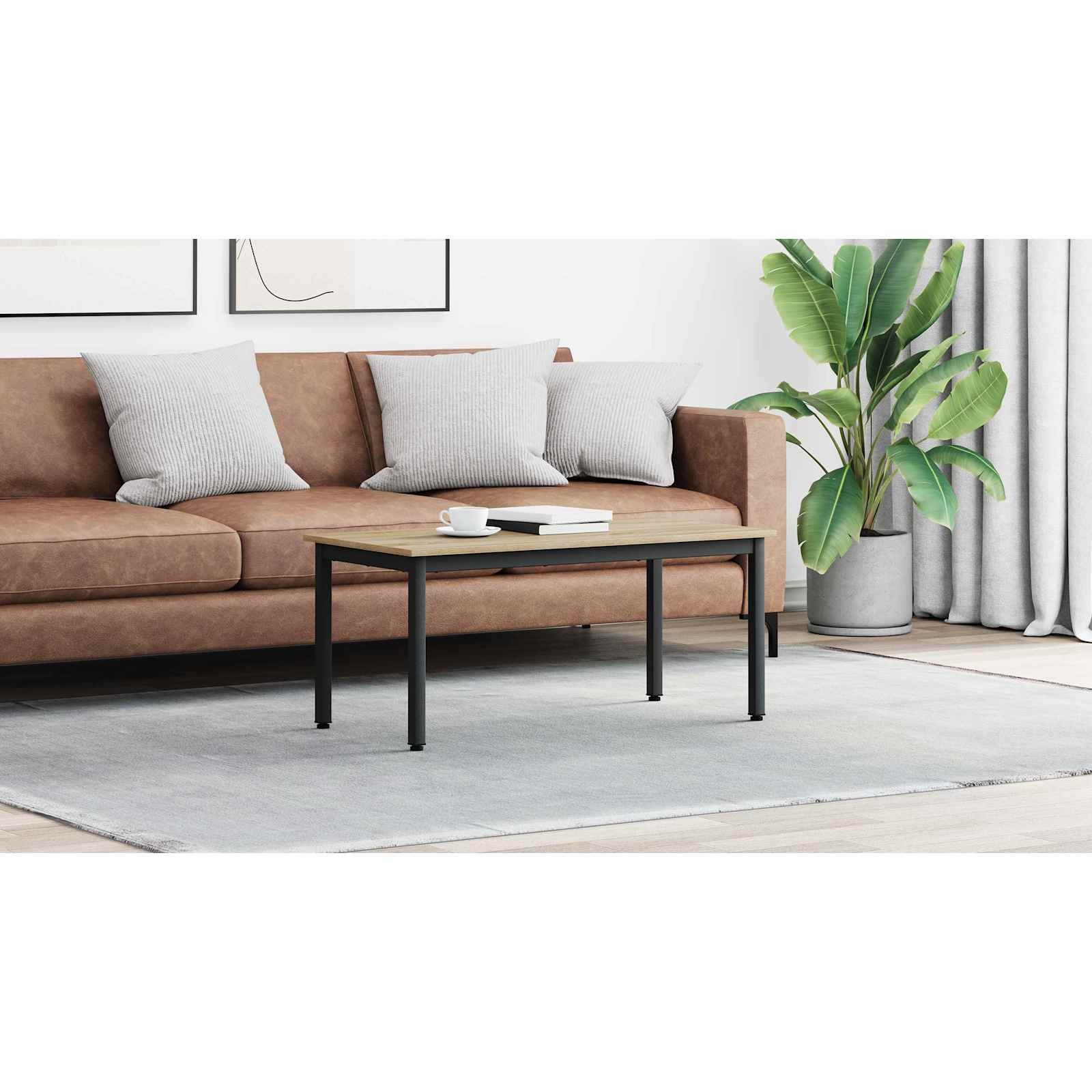 vidaXL Stolik kawowy Sonoma 100 x 50 x 45 cm Drewno inżynieryjne