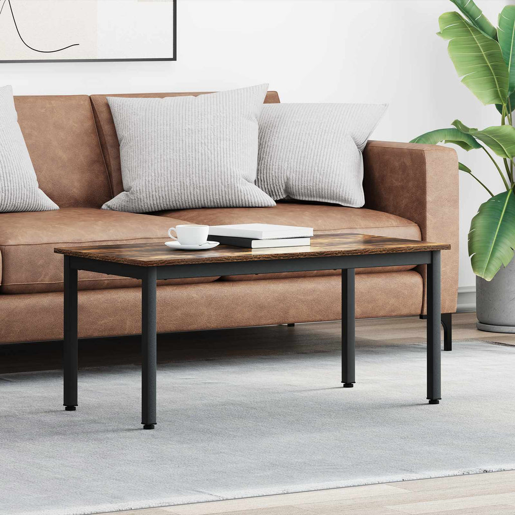 vidaXL Stolik kawowy Dąb dymny 100 x 50 x 45 cm