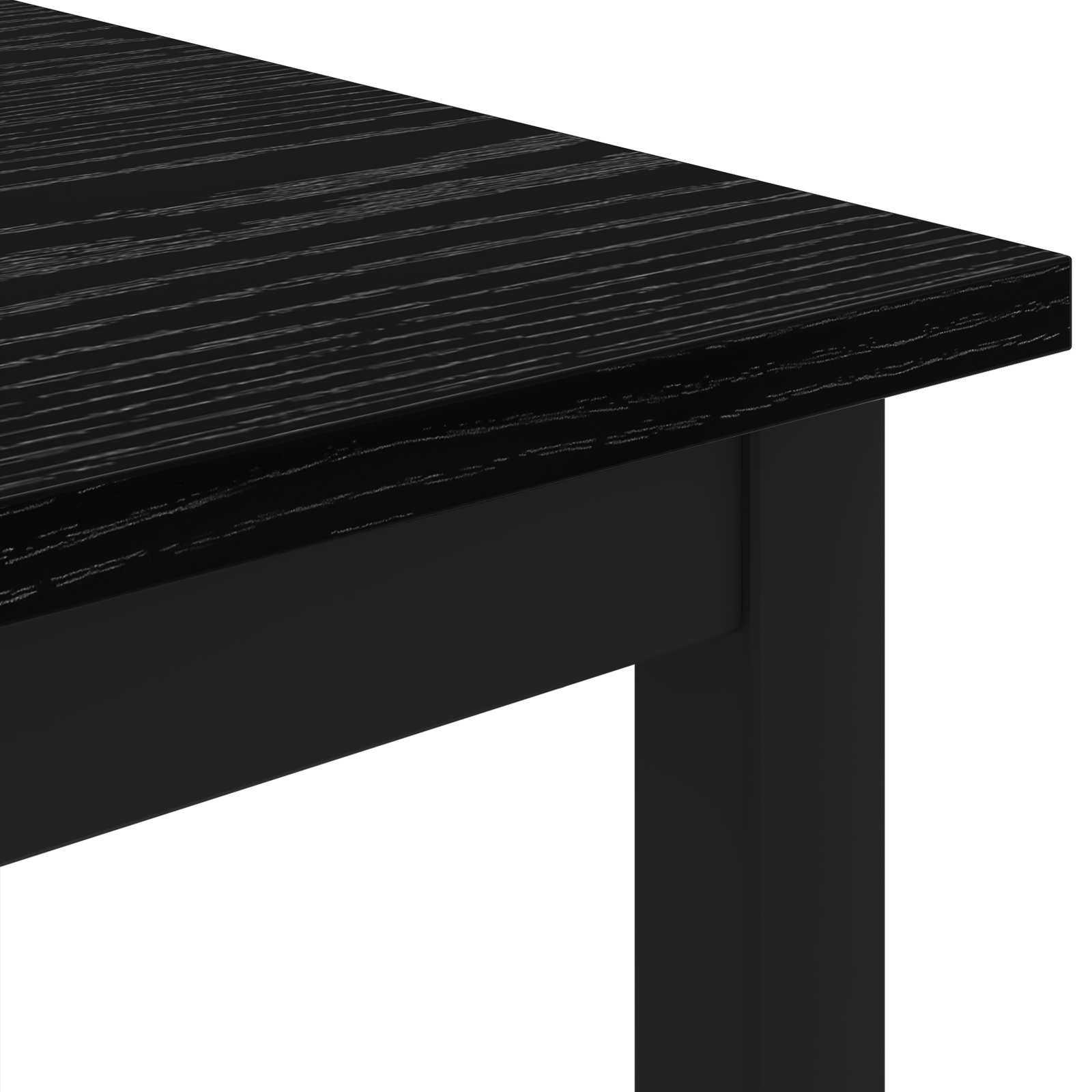 vidaXL Stolik kawowy Czarny Dąb 80 x 80 x 45 cm