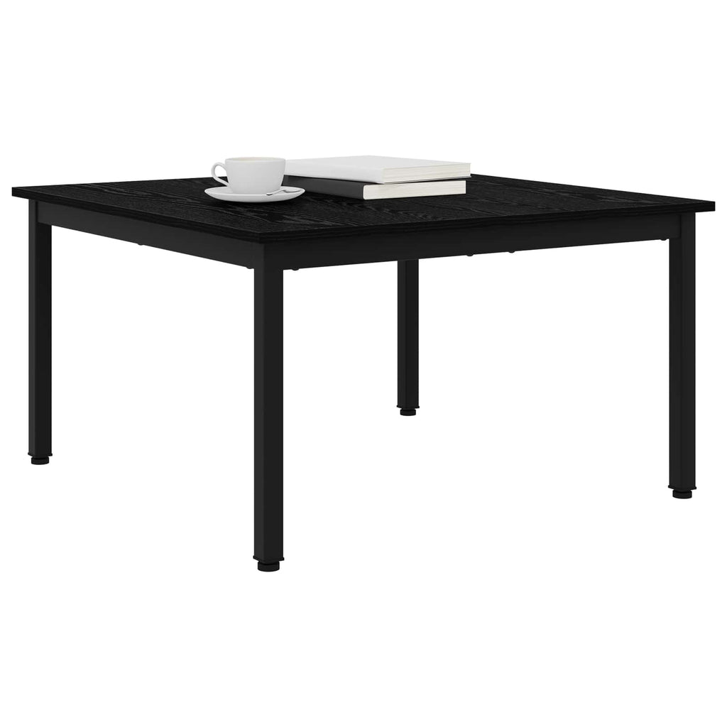 vidaXL Stolik kawowy Czarny Dąb 80 x 80 x 45 cm