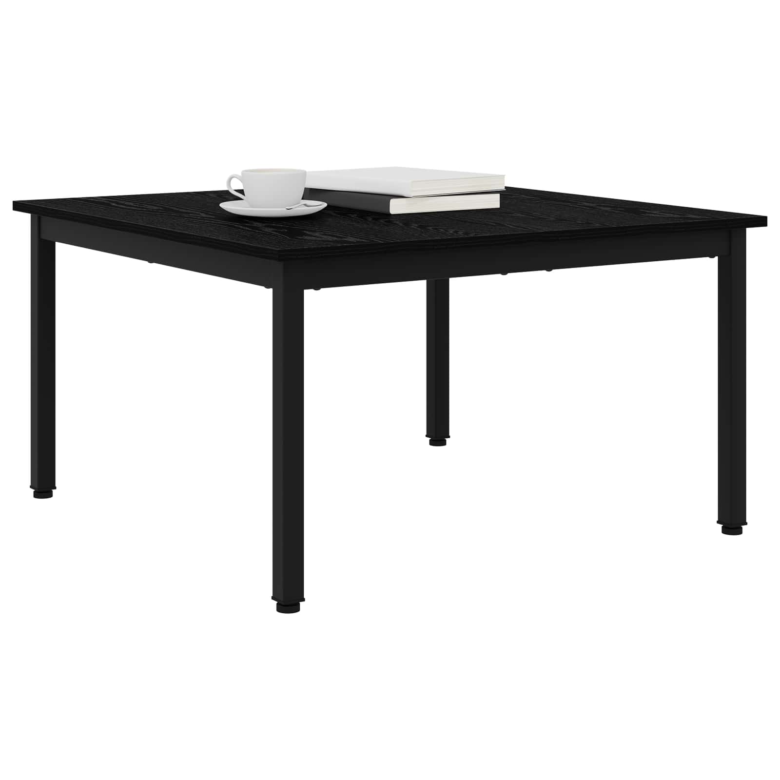 vidaXL Stolik kawowy Czarny Dąb 80 x 80 x 45 cm