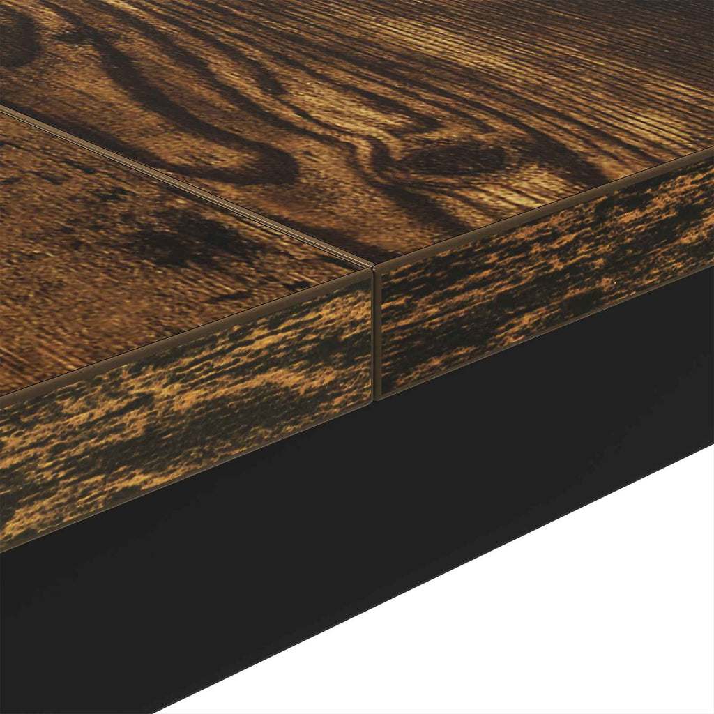 vidaXL Stolik kawowy Dąb dymny 80 x 80 x 45 cm Materiał drewnopochodny