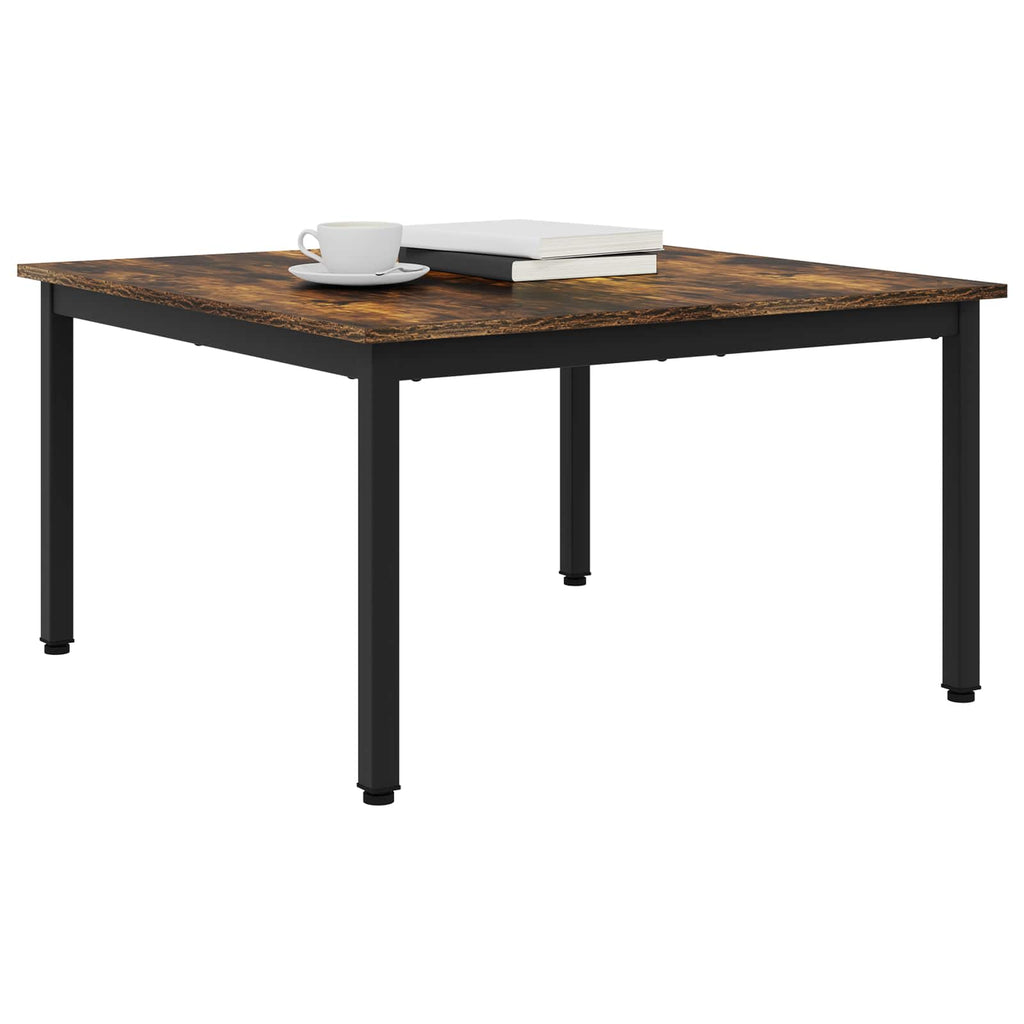 vidaXL Stolik kawowy Dąb dymny 80 x 80 x 45 cm Materiał drewnopochodny