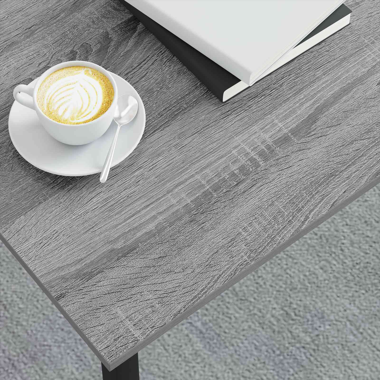 vidaXL Stolik kawowy Szary Sonoma 80 x 80 x 45 cm