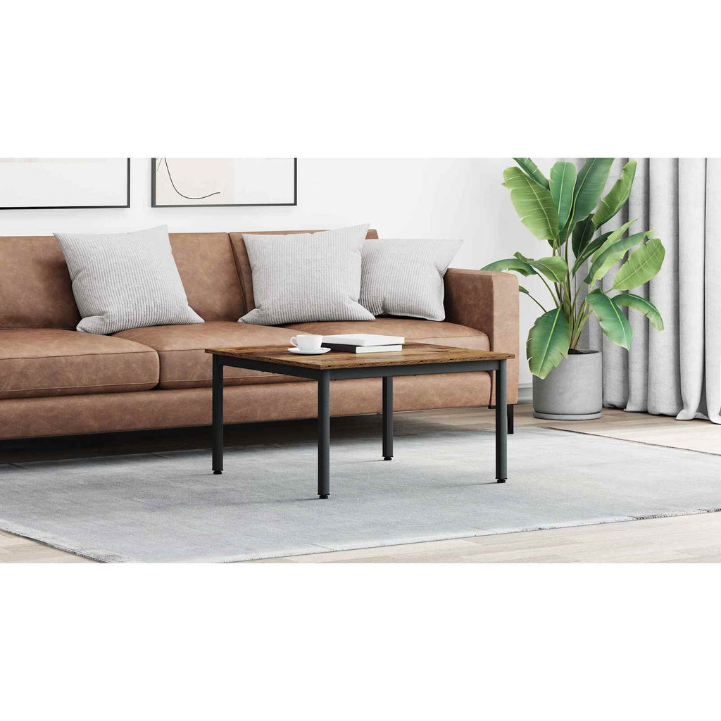 vidaXL Stolik kawowy Stare drewno 80 x 80 x 45 cm Drewno inżynieryjne