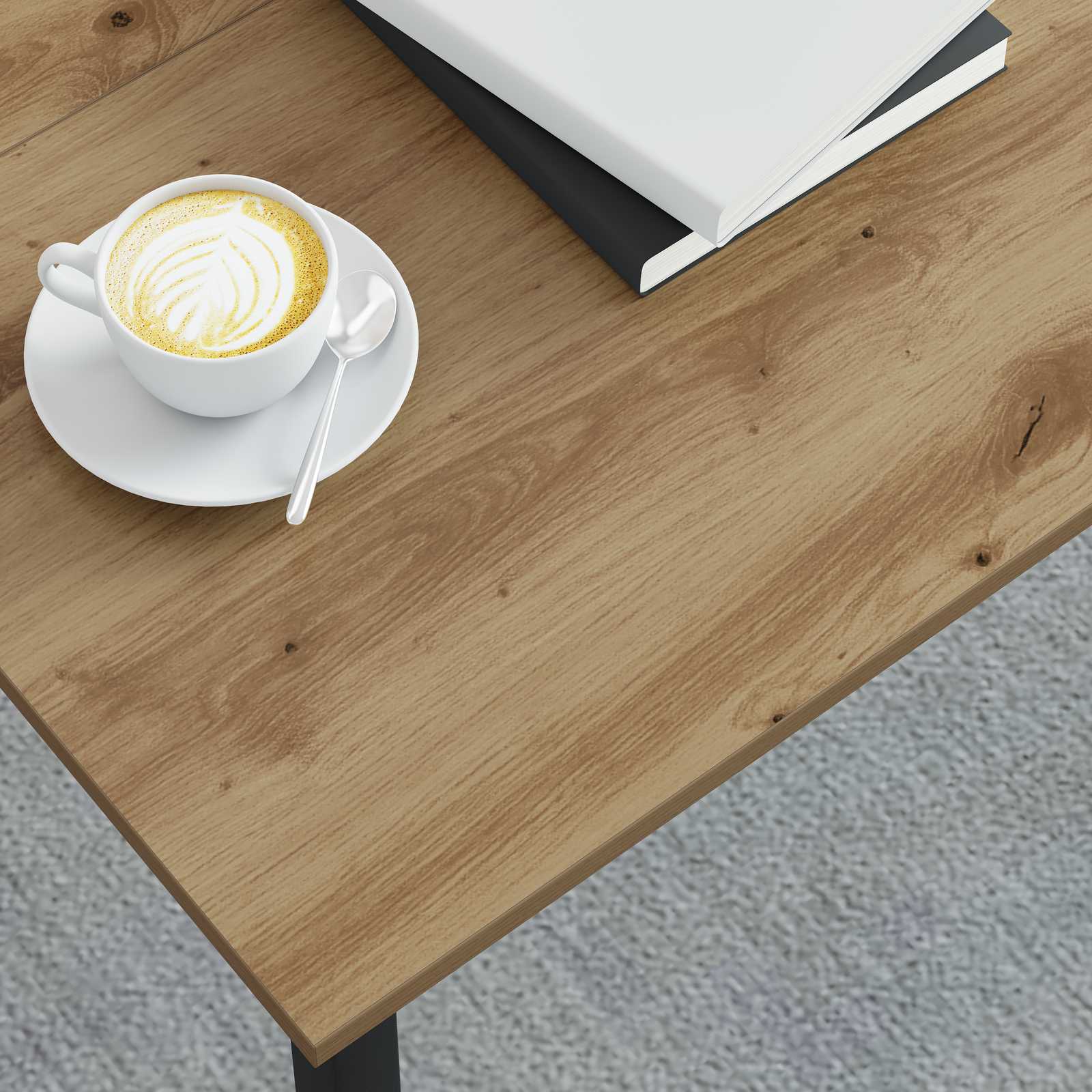 vidaXL Stolik kawowy Dąb rzemieślniczy 80 x 80 x 45 cm