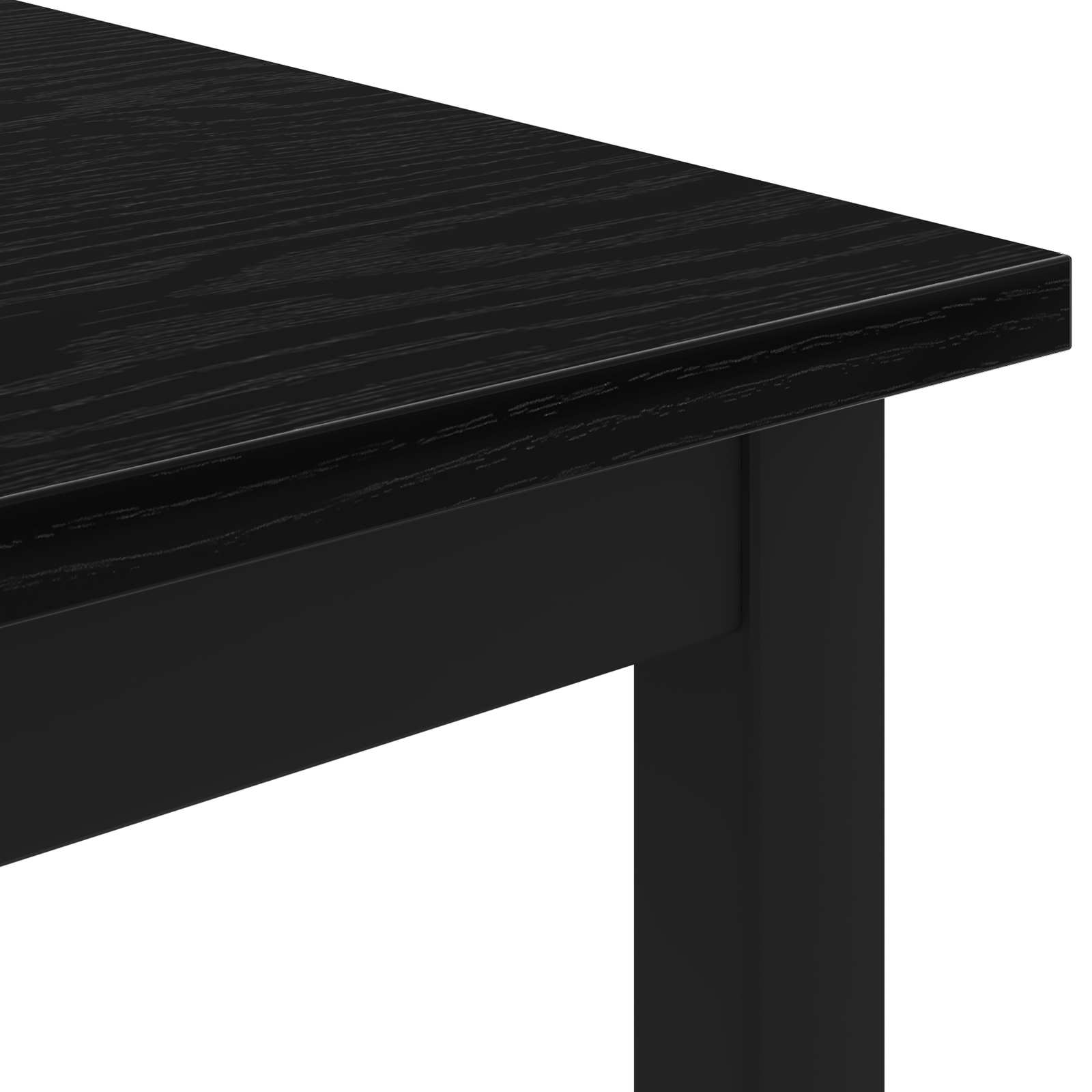 vidaXL Stolik kawowy Czarny Dąb 100 x 100 x 45 cm