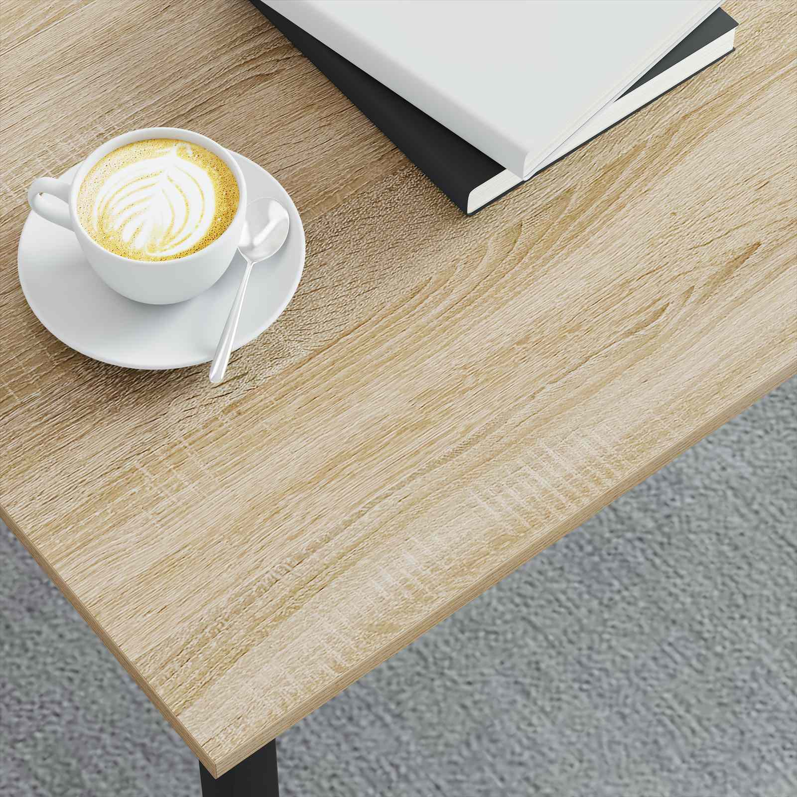 vidaXL Stolik kawowy Sonoma 100 x 100 x 45 cm Materiał drewnopochodny
