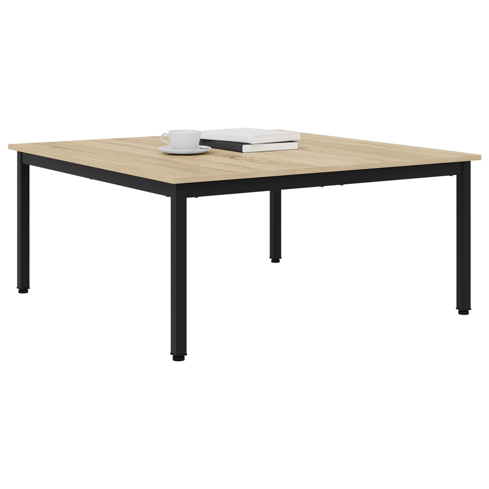 vidaXL Stolik kawowy Sonoma 100 x 100 x 45 cm Materiał drewnopochodny