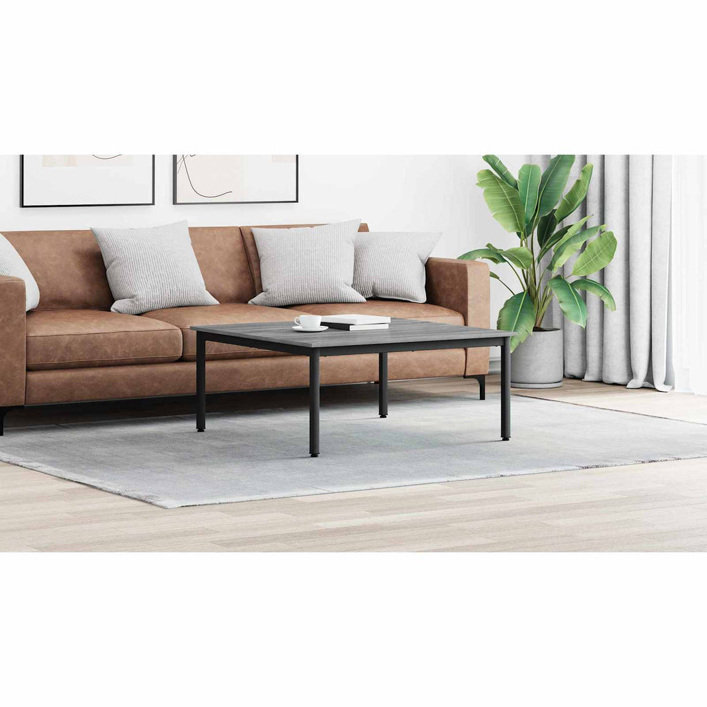 vidaXL Stolik kawowy Szary Sonoma 100 x 100 x 45 cm