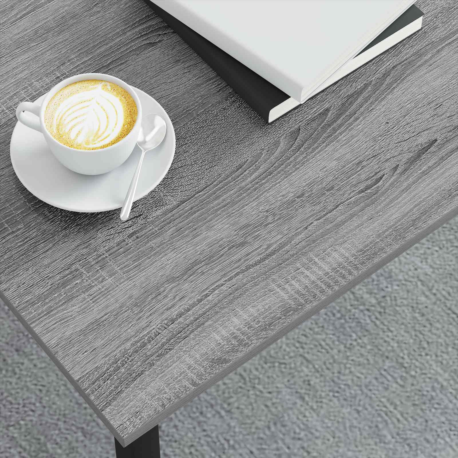 vidaXL Stolik kawowy Szary Sonoma 100 x 100 x 45 cm
