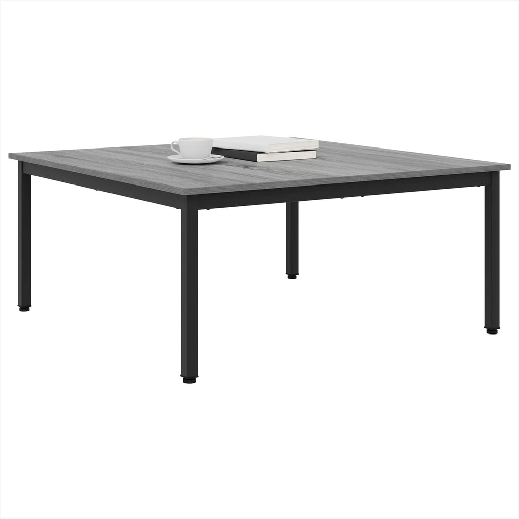 vidaXL Stolik kawowy Szary Sonoma 100 x 100 x 45 cm