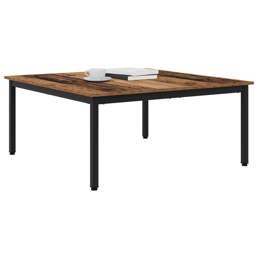 vidaXL Stolik kawowy Stare drewno 100 x 100 x 45 cm