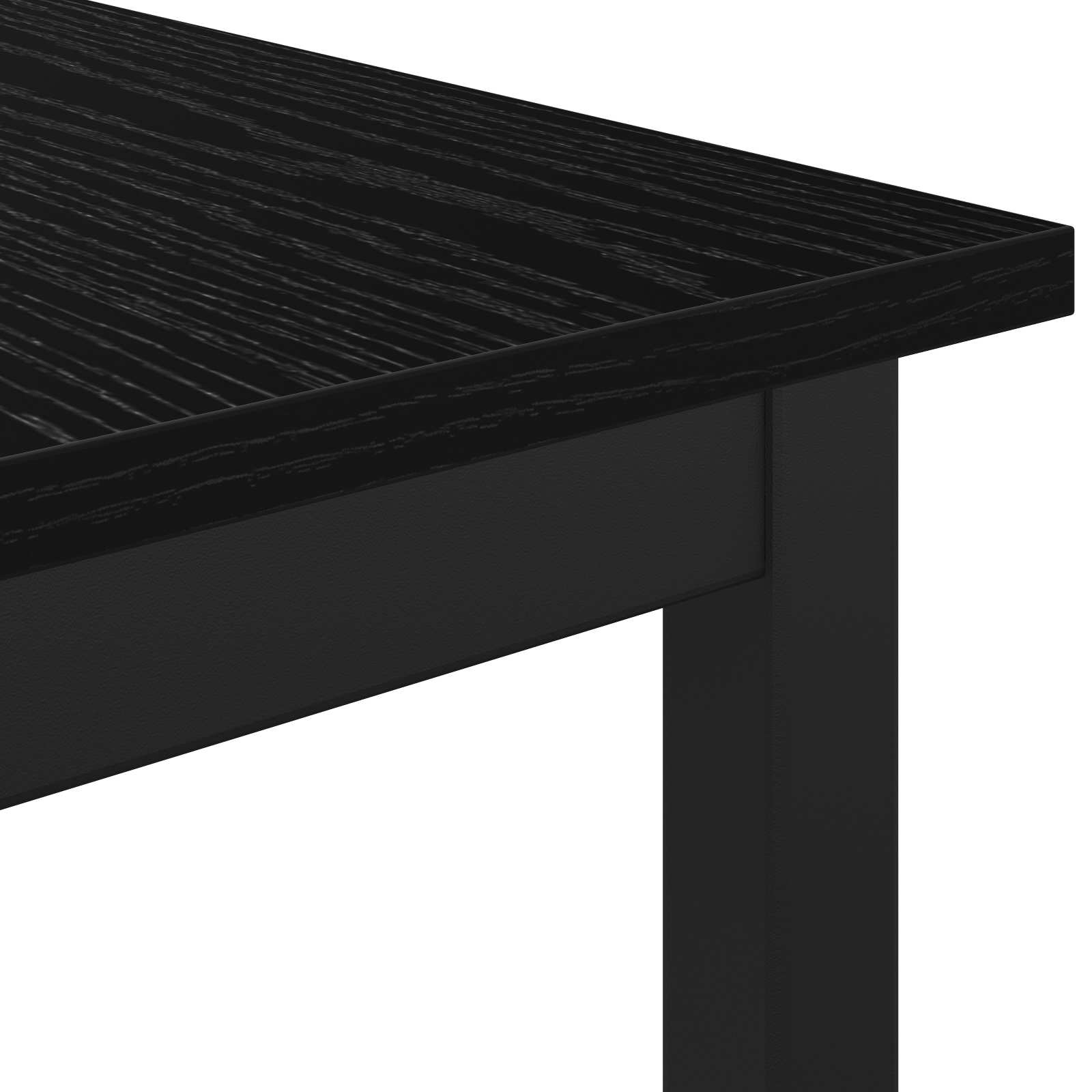 vidaXL ławka Czarny Dąb 80 x 35 x 45 cm Materiał drewnopochodny