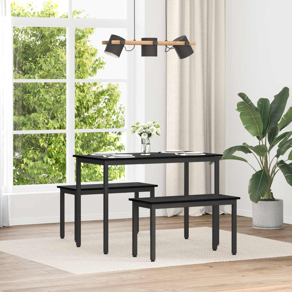 vidaXL ławka Czarny Dąb 80 x 35 x 45 cm Materiał drewnopochodny