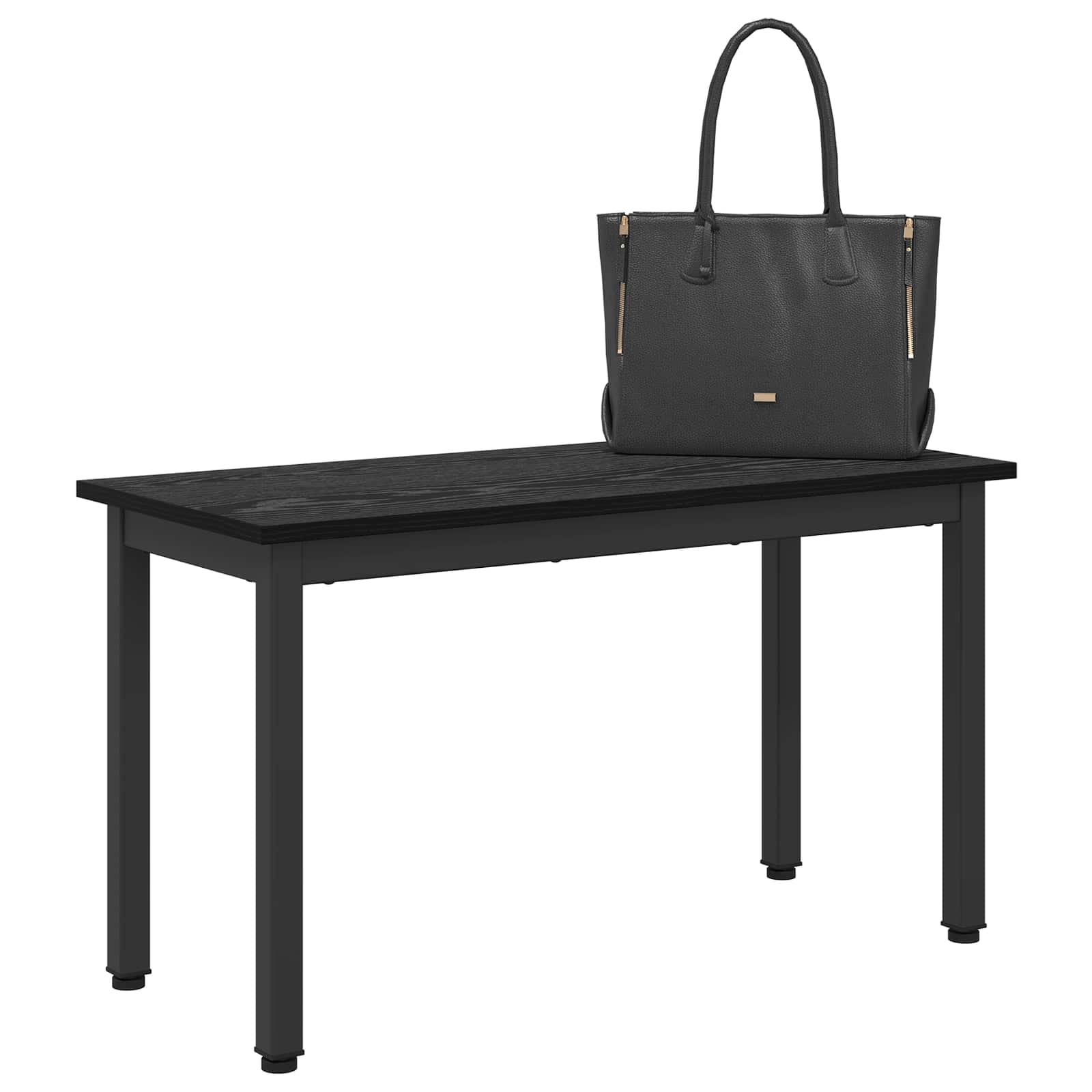 vidaXL ławka Czarny Dąb 80 x 35 x 45 cm Drewno inżynieryjne