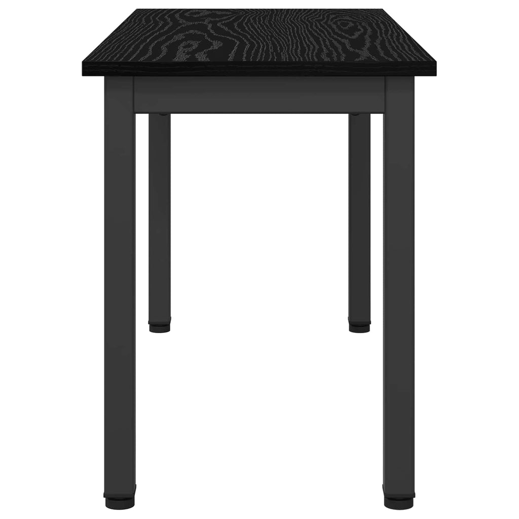 vidaXL ławka Czarny Dąb 80 x 35 x 45 cm Materiał drewnopochodny